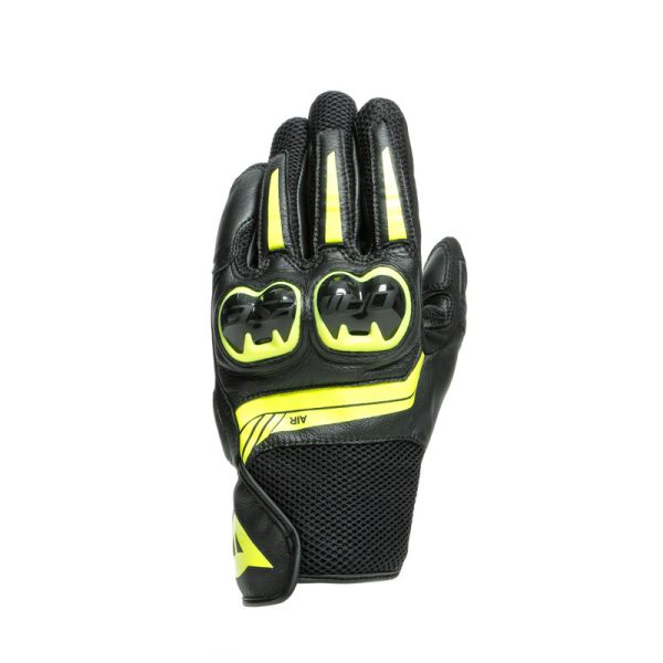 Dainese Moto Gear Dainese Leather Moto Gloves Mig 3 Unisex Black/Fluo-Yellow 23