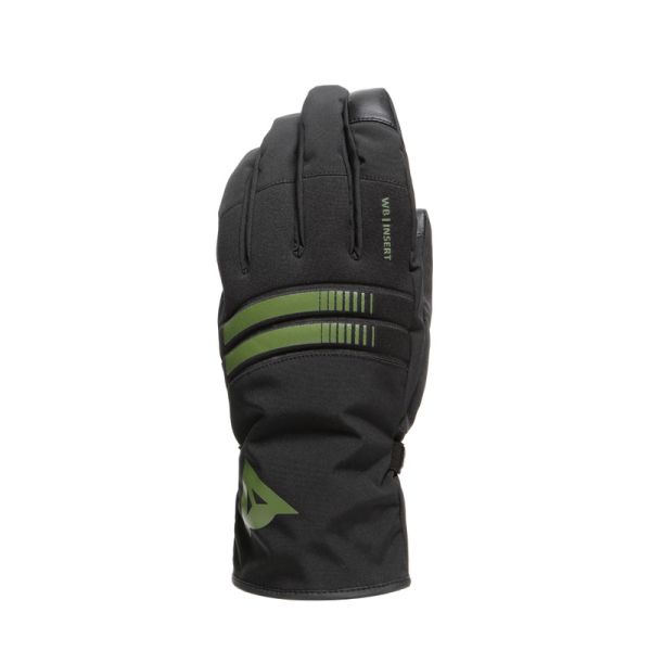 Dainese Moto Gear Dainese Textile Moto Gloves Plaza 3 D-Dry? Black/Bronze-Green 23
