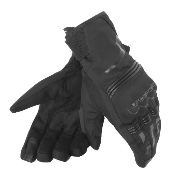 Dainese Moto Gear Dainese Textile Moto Gloves Tempest Unisex D-Dry? Short Black/Black 23