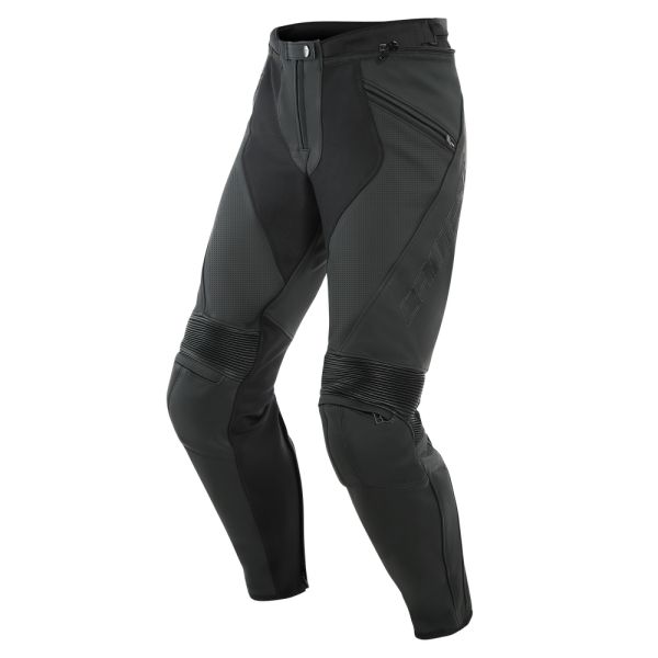 Echipamente DAINESE Dainese Pantaloni Moto Piele Pony 3 Perf. Black/Matt 25