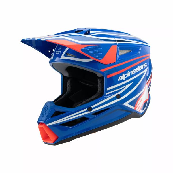 Casti MX-Enduro Copii Alpinestars Casca Moto MX/Enduro Copii Supertech M3 Youth Wurx Black/Blue/Red/White 24