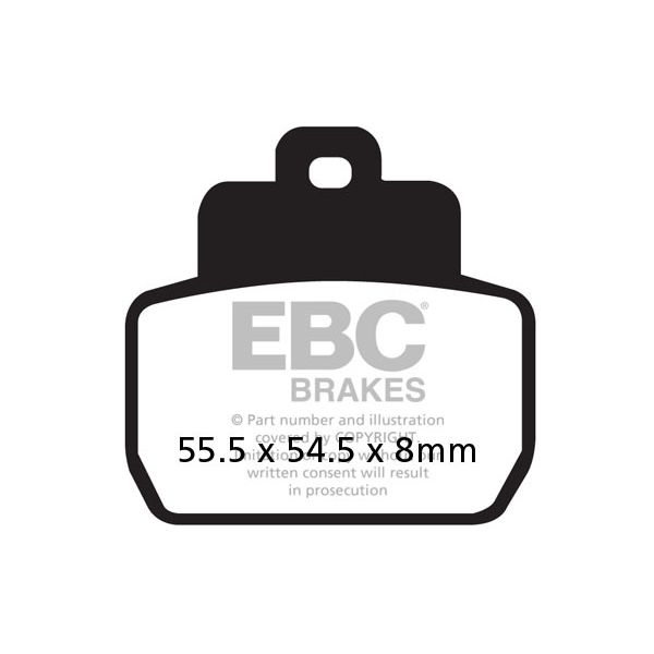  EBC Placute Frana Carbon Scooter SFAC425