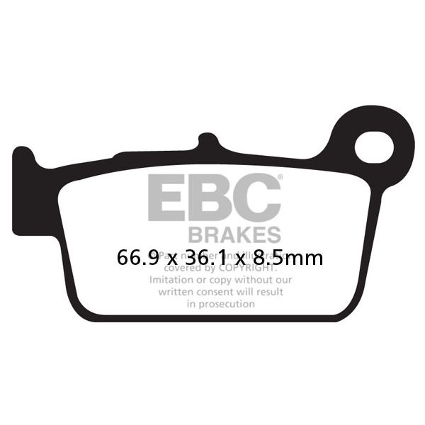 Brake pads EBC Brake Pads Carbon Tt Dirt FA367/2TT