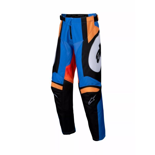 Pantaloni MX-Enduro Copii Alpinestars Pantaloni Moto MX/Enduro Copii Racer Youth Melt Blue/Black/Orange/White 24