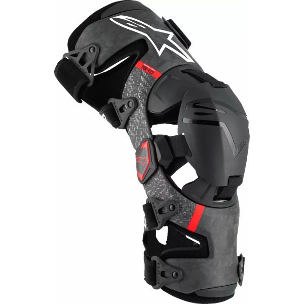 Genunchiere si Orteze Alpinestars Genunchiere Moto MX Supertech RK-10 Plasma Black/White/Red 24