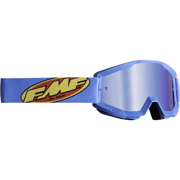 Goggles MX-Enduro FMF Vision Enduro Goggles PowerCore Cyane Mirror Blue F-50051-00004