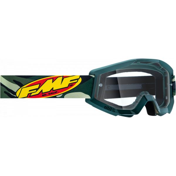 Goggles MX-Enduro FMF Vision Assault Goggles Camo Clear F-50400-101-08