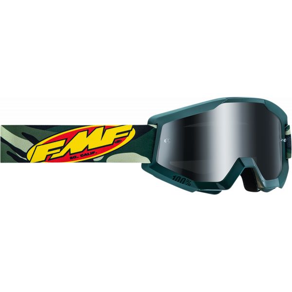 Goggles MX-Enduro FMF Vision Assault Goggles Camo Silver Mirror F-50400-252-08