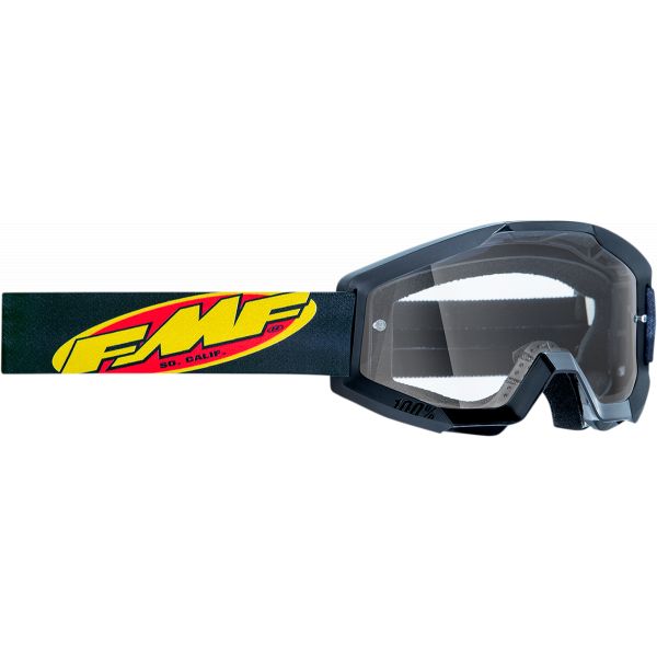 Kids Goggles MX-Enduro FMF Vision Youth Core Goggles Black Clear F-50500-101-01