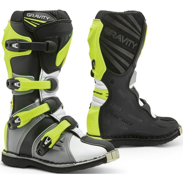 Boots MX-Enduro Forma Boots Cizme Enduro Copii Gravity Grey/White/Yellow Fluo