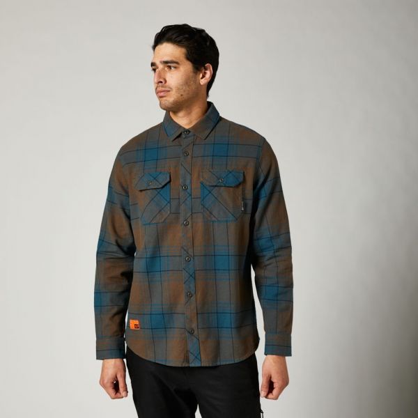 Casual T-shirts/Shirts Fox Racing TRAILDUST 2.0 FLANNEL [SLT BLU]