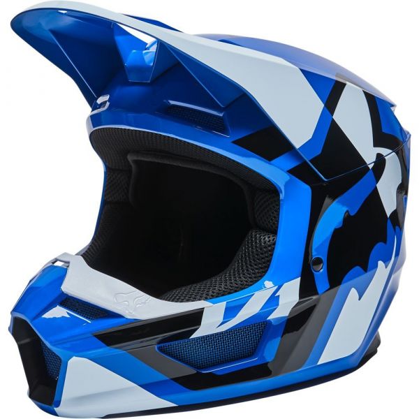 Casti Cross-Enduro Fox Racing Casca Moto Enduro V1 Lux Blue