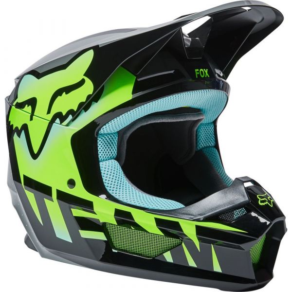 Helmets MX-Enduro Fox Racing V1 TRICE HELMET, ECE [TEAL]