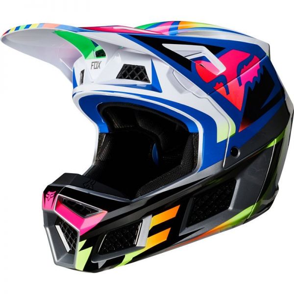Helmets MX-Enduro Fox Racing V1 Prix ECE Multicolor Helmet