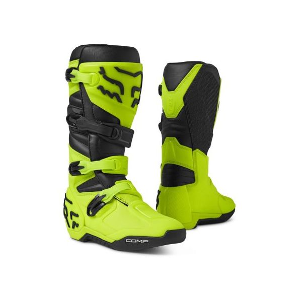 Cizme MX-Enduro Fox Racing Cizme Moto Enduro Comp Black/Flo Yellow