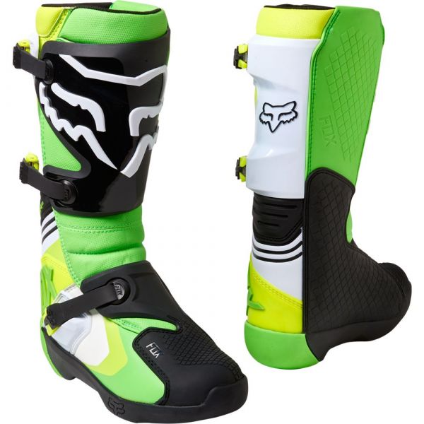 Boots MX-Enduro Fox Racing Boots Moto MX Comp Green/Yellow