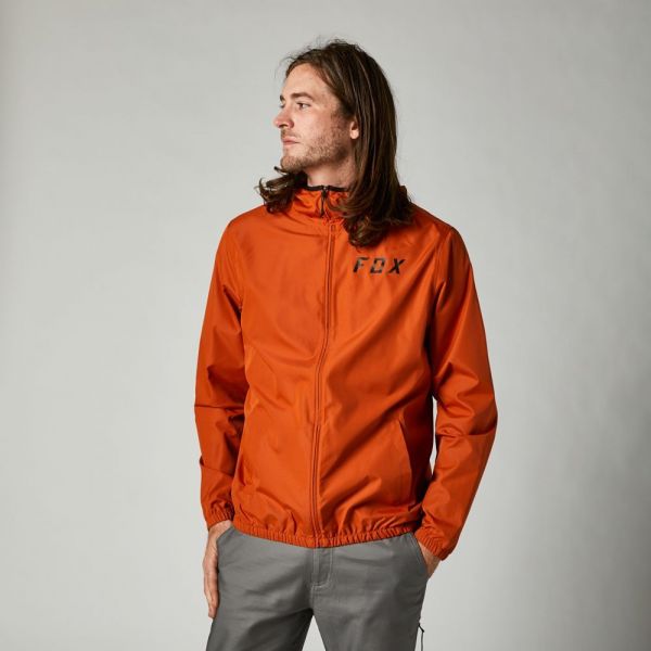 Casual jackets Fox Racing CLEAN UP WINDBREAKER JKT [BRNT ORG]