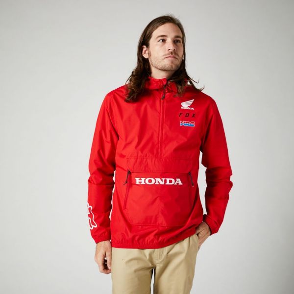 Geci/Hanorace Casual Fox Racing Geaca Honda Anorak Flame Red