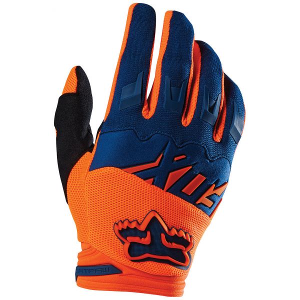 Gloves MX-Enduro Fox Racing Dirtpaw Orange/Blue Gloves