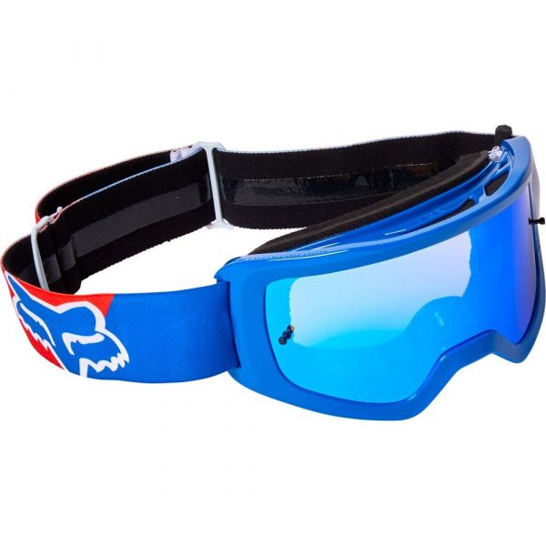 Goggles MX-Enduro Fox Racing Main Skew Goggle - Spark [Wht/Rd/Blu]