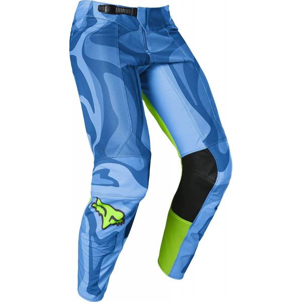 Pants MX-Enduro Fox Racing Enduro Moto Pants Airline Exo Blue/Yellow