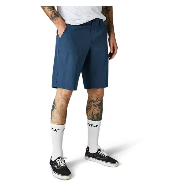 Pantaloni Casual Fox Racing Pantaloni Scurti Essex Hybrid Tech Stretch Indigo Rinse Blue