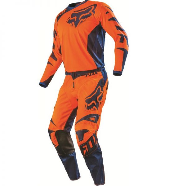 Combo MX Enduro Fox Racing Set Tricou si Pantaloni 180 Race Portocaliu