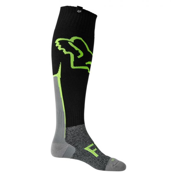 Socks MX-Enduro Fox Racing MX Sock Cntro Coolmax Thin Black/Grey/Green