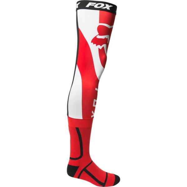  Fox Racing Sosete MX Knee Brace Mirer Flo Red