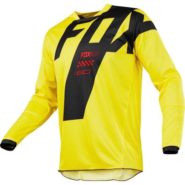 Tricouri MX-Enduro Copii Fox Racing Tricou Enduro Copii 180 Mastar Galben/Negru