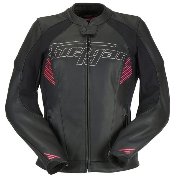  Furygan Leather Moto Jacket Alba Lady Black-Pink 6028-150
