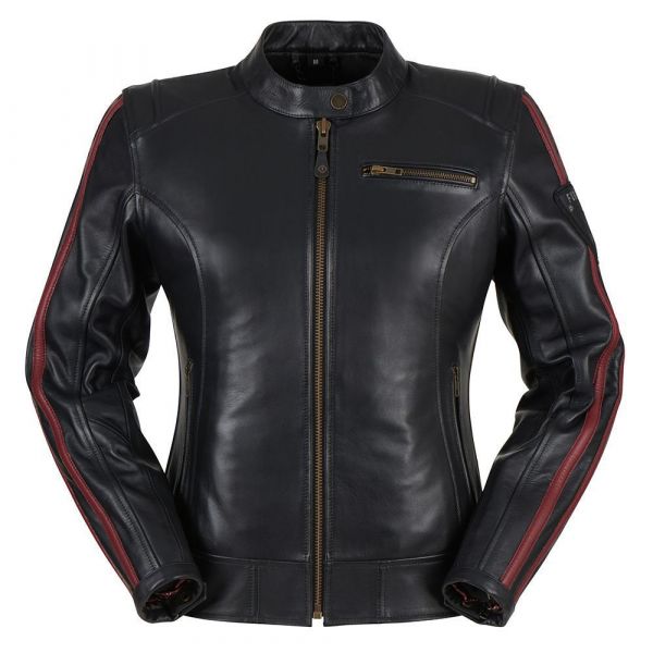 Leather Jackets Furygan Moto Jacket Leather Lady Textila L'Intrepide Black