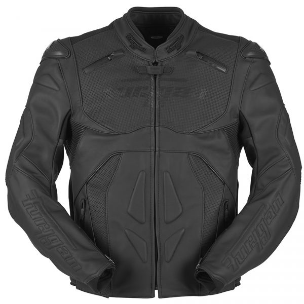 Leather Jackets Furygan Leather Moto Jacket Ghost Black