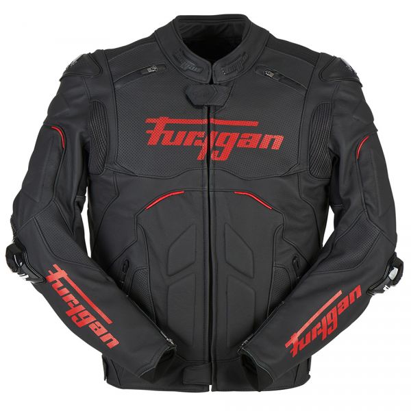 Leather Jackets Furygan Leather Moto Jacket Raptor Evo 2 Black/Red