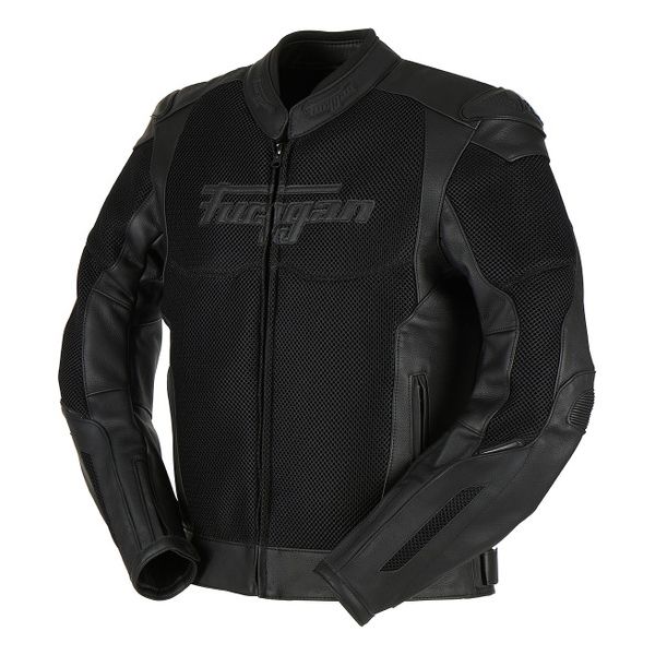 Leather Jackets Furygan Leather Moto Jacket Speed Mesh Evo Black 6015-1