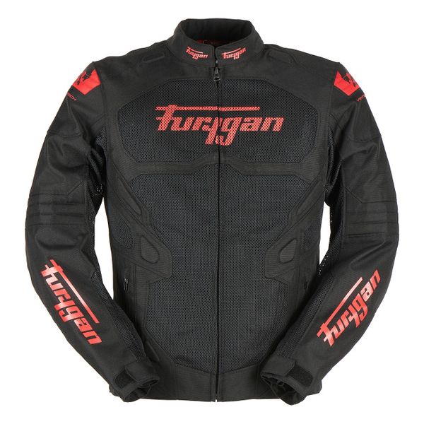 Textile jackets Furygan Textile Moto Jacket Atom Vented Evo Black-Red 6460-108