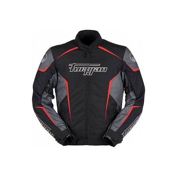  Furygan Textil Moto Jacket Yori Black-Grey-Red 6461-132