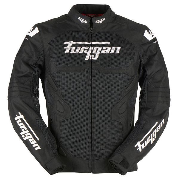 Textile jackets Furygan Moto Jacket Textila Atom Vented Evo Black/White