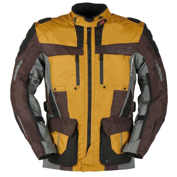 Textile jackets Furygan Moto Jacket Textila Brevent 3in1 Brown/Sand/Anthracite