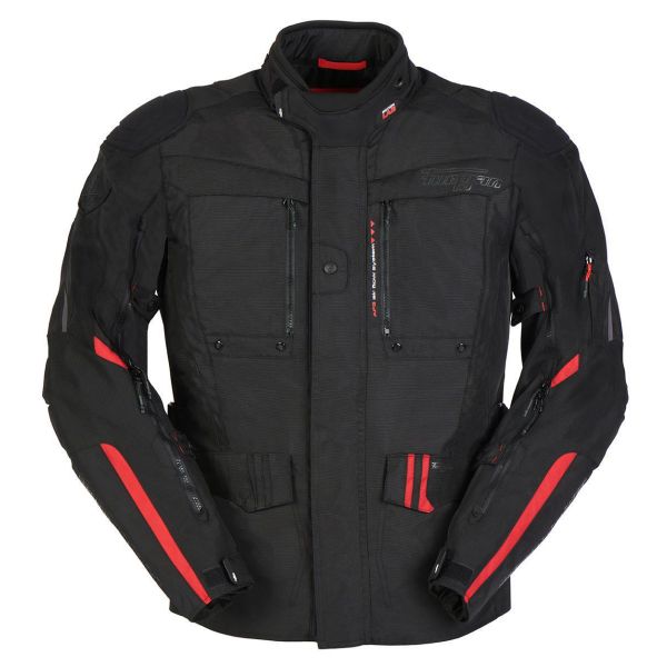 Textile jackets Furygan Moto Textile Jacket Explorer Black/Red 2022
