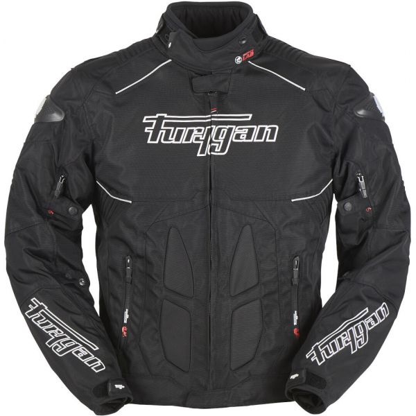 Textile jackets Furygan Moto Textile Jacket Titanium Black/White 2022