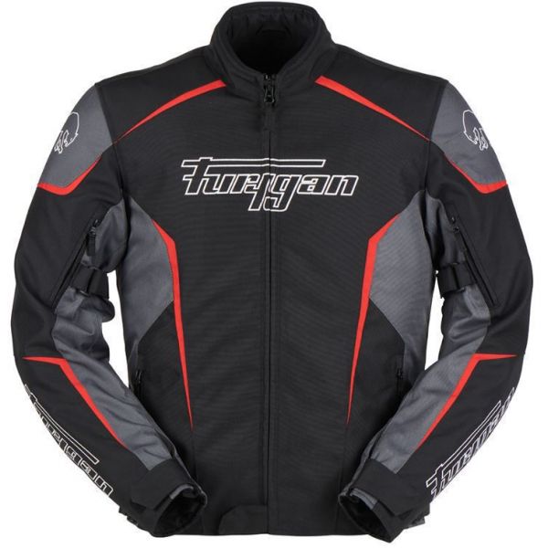 Textile jackets Furygan Moto Jacket Textila Yori Black/Grey/Red