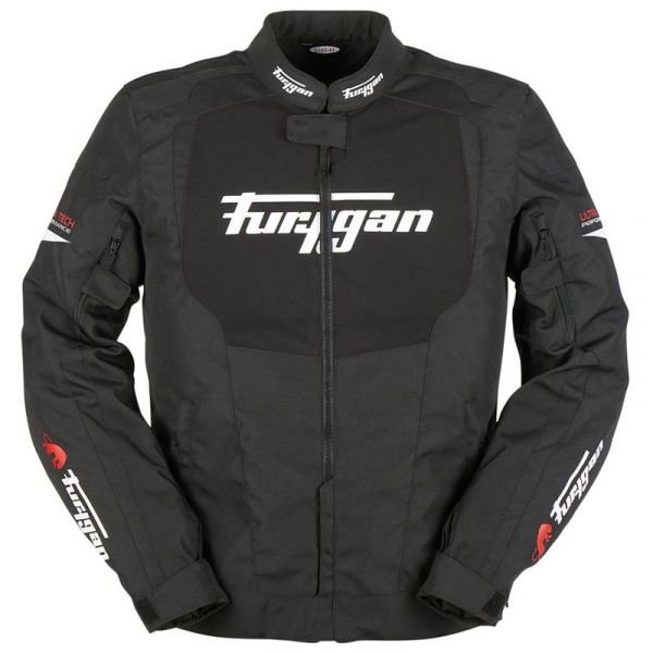 Textile jackets Furygan Norman Moto Textil Jacket Black/White/Red