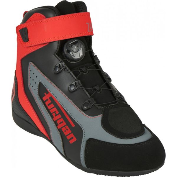 Short boots Furygan Moto Boots V4 Easy D3O Black-Red 3135-108