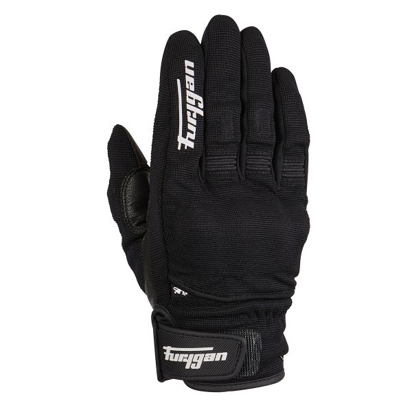 Gloves Racing Furygan Moto Gloves Youth Textile Jet D3O Black/wHITE
