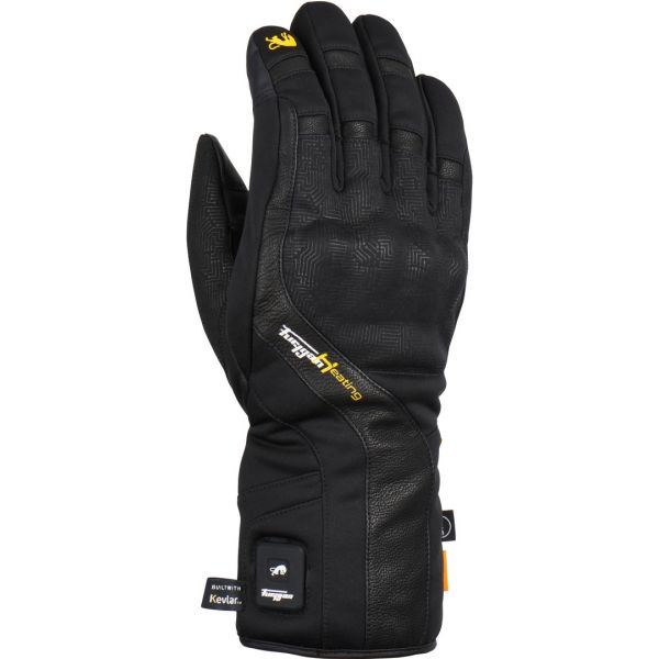 Gloves Racing Furygan Moto Gloves Leather Heat X Kevlar Black