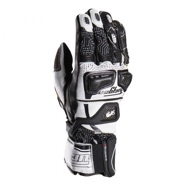 Gloves Racing Furygan Moto Gloves Leather Leather Styg20 X Kevlar White/Black