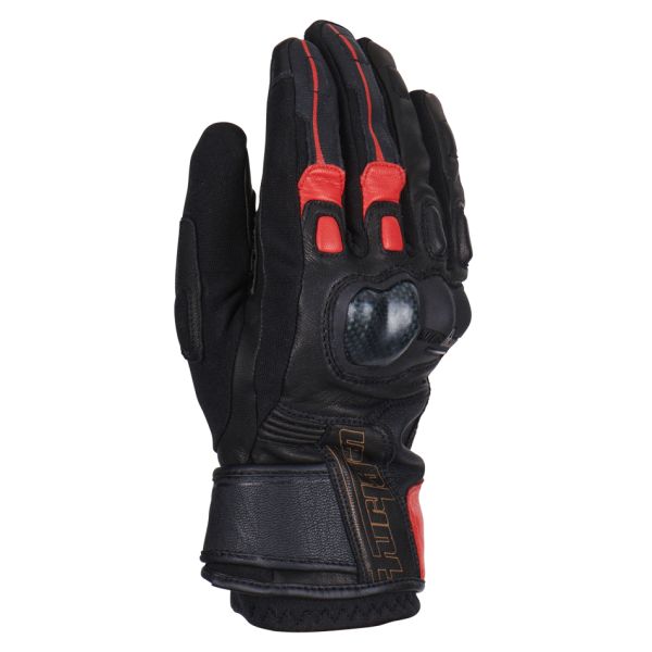 Gloves Racing Furygan Textile/Leather Moto Gloves Cordoba Black-Red 4567-108