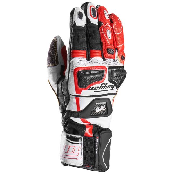 Gloves Racing Furygan Textile/Leather Moto Gloves STYG20 X Kevlar Black-Red 4566-169