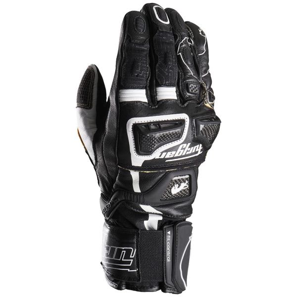 Gloves Racing Furygan Textile/Leather Moto Gloves STYG20 X Kevlar Black-White 4566-143